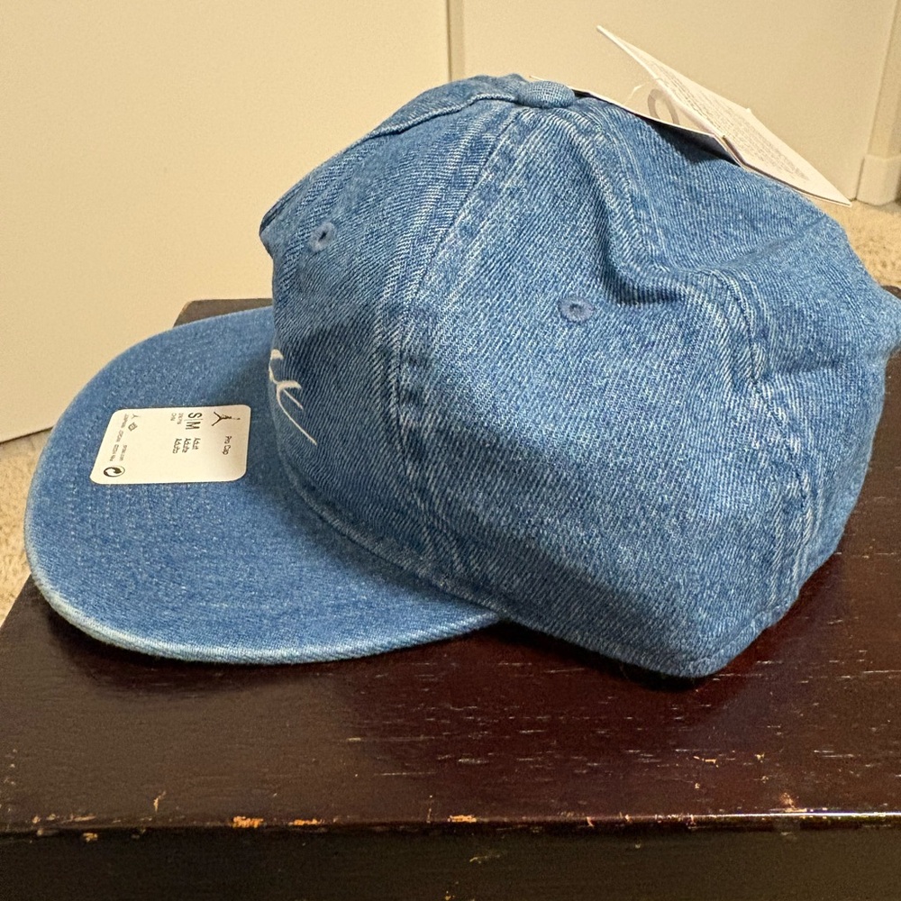 Jordan Denim Blue Cap with White Logo - Picture 2 of 8